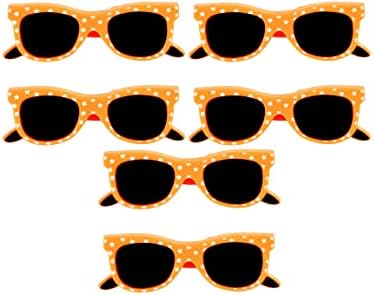 C&H Solutions Orange Glasses temáticos Clipes de toalha de praia, acessórios de toalha de piscina, grampos de plástico portáteis de