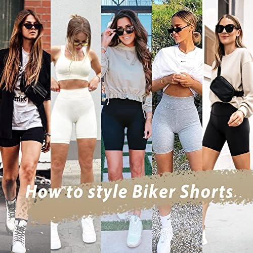 MoreFeel High Wistide Biker Shorts para mulheres -3 '' ' / 5'