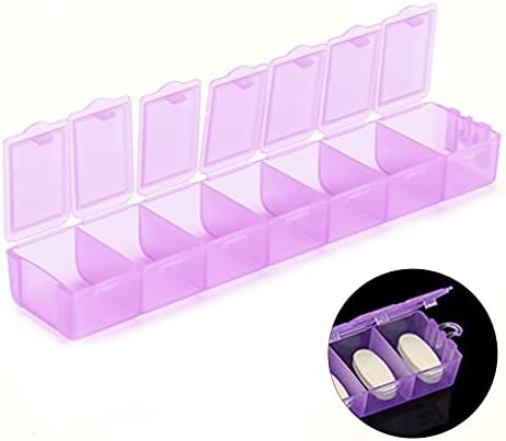 Divida a caixa de armazenamento com tampa de jóias de caixas de plástico transparente para organizando blocos de brigos