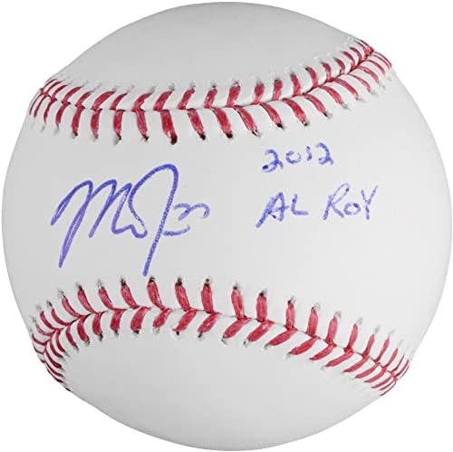 Mike Trout Los Angeles Angels de Anaheim autografou beisebol com inscrições 2012 Al Roy - Bolalls autografados