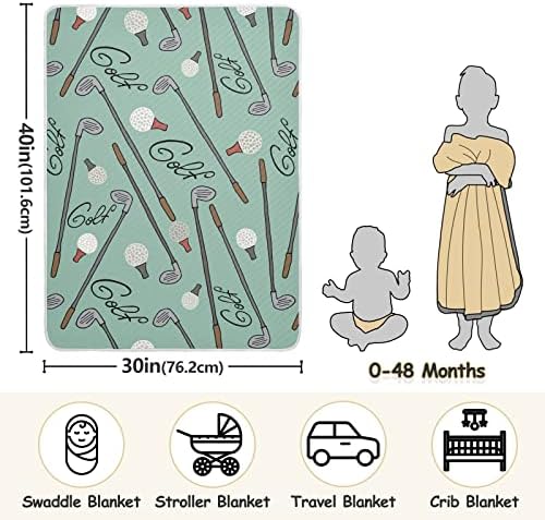 Cobertores de bebê de golfe mchiver para meninas meninos que recebem cobertores menina cobertor cobertor cobertor de