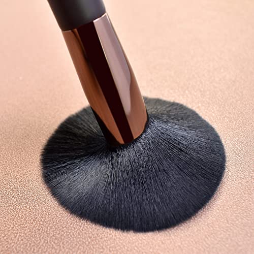 SixPlus 17pcs Professional Makeup Brushes com uma esponja de maquiagem preta
