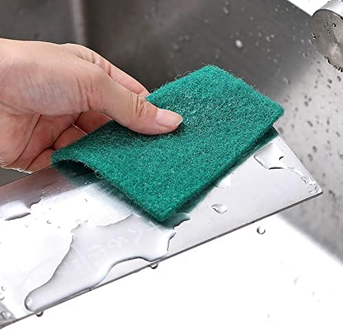 Blmiede Scouring Pad Prish Drishorbro Pads de limpeza verde reutiliza almofadas de esfoliação doméstica para pratos Scrubbers de