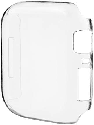 SHEOTOP Compatível com Apple Watch Case 40mm 44mm, PC Protetor de tela transparente de tela completa Tampa completa Tinula
