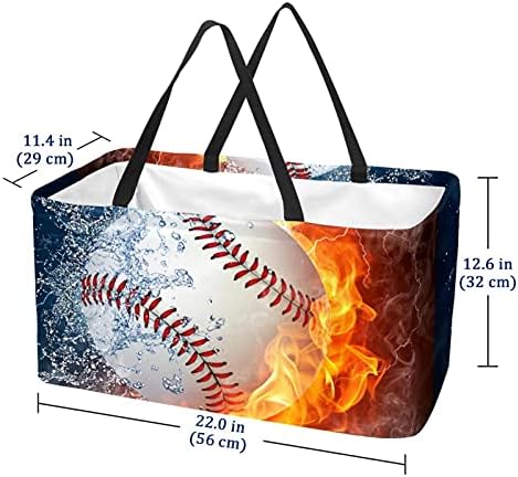 Basketing reutilizável Baseball água e incêndio portátil dobramento de piquenique sacolas