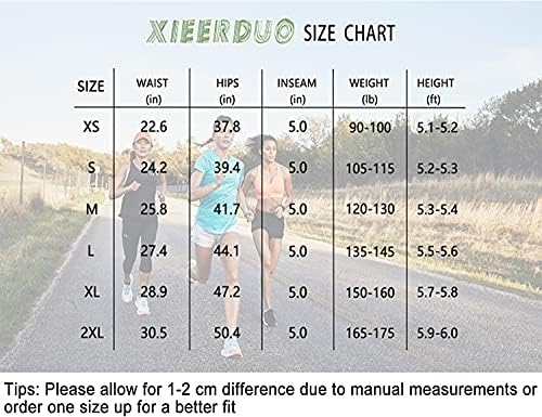 Xieerduo Women's 5 '' Workout Shorts Running With Mesh Liner Zipper Pockets Gym Training Quick Dry Dry