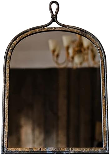 Houkai Grande espelho de espelho de parede retro decorativa vintage antigo banheiro barroco espelho nórdico sala de estar