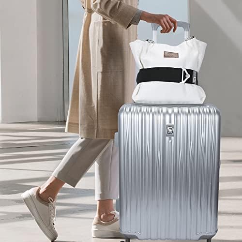 Cinturão de viagem de fivela de liga para bagagem, tiras de bagagem para malas adicionam uma bolsa, tiras ajustáveis ​​com