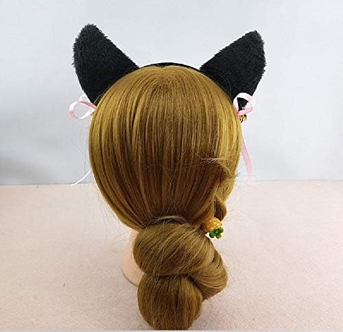 Linda máscaras de máscara de halloween gato orelhas cosplay gato orelha de anime figurino