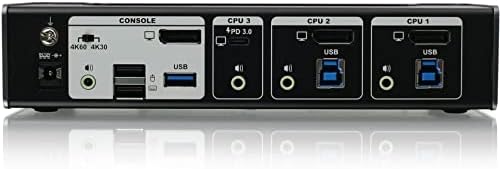IGUNDADE IGO 4K 4K 4K USB -C DisplayPort KVMP Switch - 45W USB -C Power Deliver
