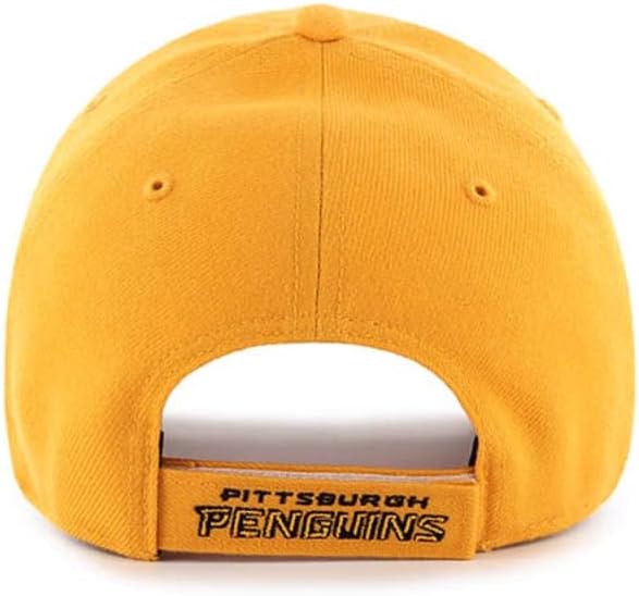 '47 Pittsburgh Penguins MVP MVP MVP Ajustável Velcroback Gold Hat With Team Color Logo