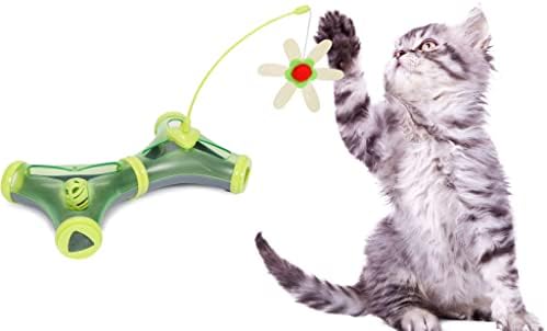 Pet Life ® Kitty-Tease Treinamento Cognitivo Interativo Puzzle Cat Toy Townel Teaser