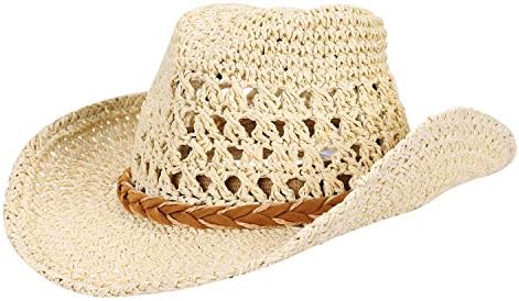 Chapéu de cowboy de palha largo chapéu de sol de caça -caça chapéu de panamá com cinta de queixo masculino homem sombrero viagens ao ar livre chapéu de família
