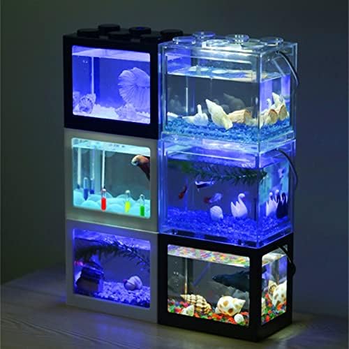 Fish Bowl Pequeno Tanque de peixes répteis Pet sobrepostos em aquário criativo tanque de peixes escalas decoração de