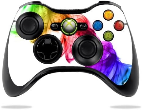Mightyskins Skin Compatível com Microsoft Xbox 360 Controller - Fumaça de arco -íris | Tampa protetora, durável e exclusiva do