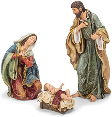 NAPCO Rústico Cena da Natividade de 16,5 polegadas Fatuagem de Natal de 6 peças conjunto multi rústico