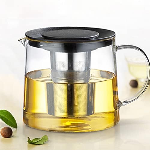 Hemoton Glass Water Pitcher Tea Kettle Tule de vidro com infusser caferia de bebida jarro de água da jarra de água com tampa para