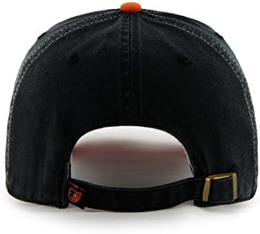 47 Baltimore Orioles Limpe o chapéu laranja branco ajustável