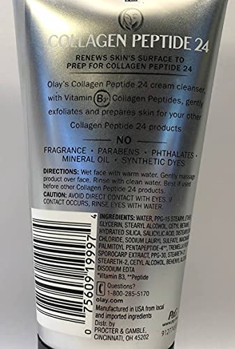 Limpador de creme facial de peptídeo 24 de colágeno - 5,0 fl oz cada