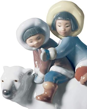 Estatueta de porcelana Lladro Eskimo Riders