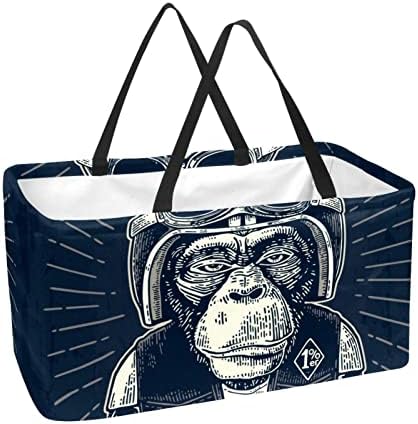 Reutilizável Shopping Shopping Gorilla Rider Portable Dobring Picnic Grocery Bags