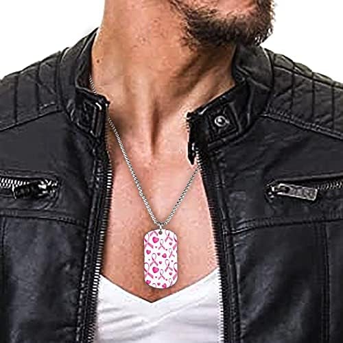 Câncer de mama fita rosa colar feminino pingente personalizado jóias de comprimento ajustável para festa de viagem em casa