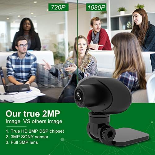 Câmera de conferência USB 1080p com laptop de microfones plugcam de webcam e reprodução de foco automático de 120 graus camera web