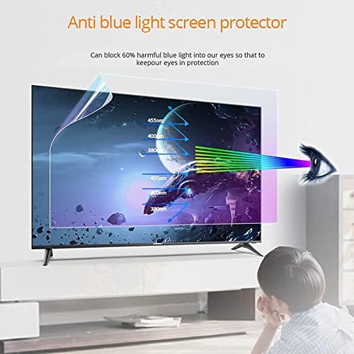 Drillyr 32-75 polegadas TV Screen Protector, Anti-Glare/Anti Blue Light/Anti Scratch Film Alieve Computer Ocha
