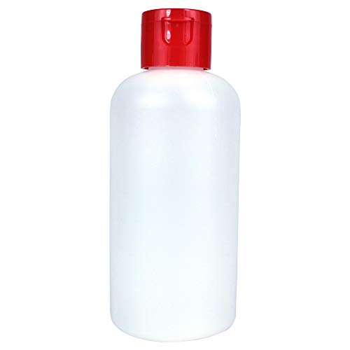 Microhalt 3 oz de garrafas recarregáveis, para viagens, shampoo, creme, líquido, loção, sabonete para o corpo, plástico PE durável - conjunto de 4 - - feito nos EUA