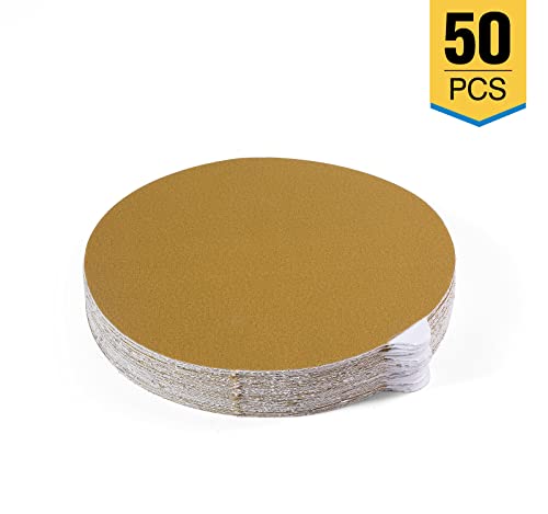S pacote de 50 peças SATC de discos de lixamento PSA de 6 polegadas com lixa de grão de 1000 abrasiva para lixamento e polimento