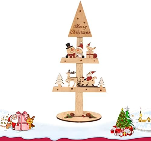 PretyZoom Decor Center Gift Decoração em miniatura | Decoração decoração ornamento de natal árvore de natal rotativa | Férias festivas de Natal de Natal, crianças bonitas de forma rotativa Rotatable Stand para Mini