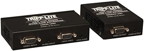 Tripp Lite VGA sobre Cat5 / Cat6 Extensor, transmissor e receptor com cópia EDID, 1920x1440 a 60Hz