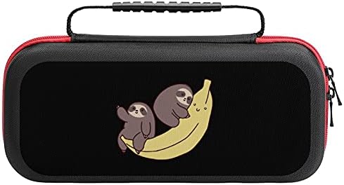 Banana Sloth Switch Caso de transporte Proteção Tote Bag Hard Shell Travel Pouch de transporte de tampa para Nintendo Switch