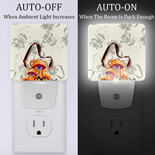 RodailyCay Plug in LED Night Light Lâmpada com Dusk Smart para Dawn Sensor, Baby Bear Led Night Guiding Light for Bathroom,