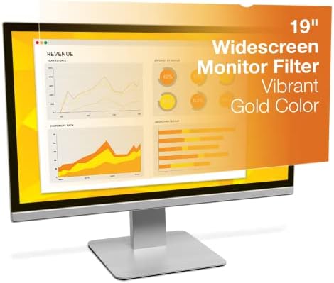 Filtro de privacidade de ouro de 3m para 19 Monitor padrão