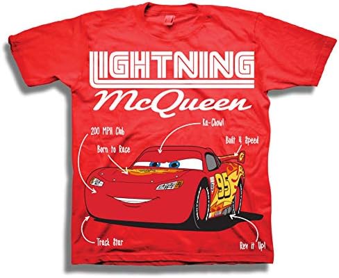 Disney Boys Cars Lightning McQueen camisa - 3 pacote de pacote McQueen Tees