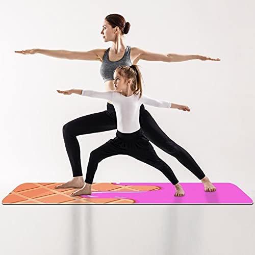 SIEBZEH MELTERENTE CREAM PREMIUM de ioga espessa MAT ECO AMPLICAÇÃO DE RORBOMENTE E SAT INNOMBLEIRO DO SLIP para todos os tipos de ioga de exercício e pilates