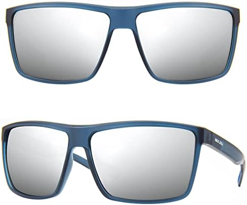 Maxjuli polarizou grandes óculos de sol para homens com grandes cabeças UV 400 Proteção 8125