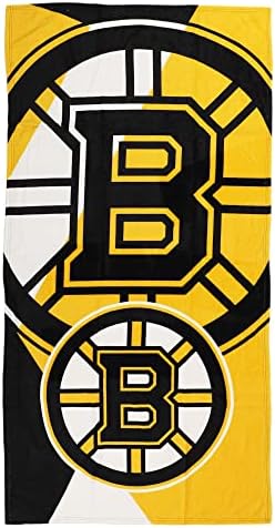 Northwest Boston Bruins 30 x 60 polegadas Toalha de praia, design de quebra -cabeça