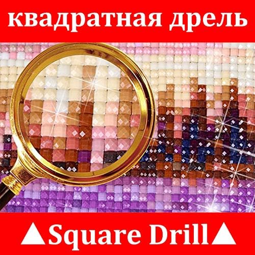 5D Diamond Painting Full Frill, Rhinestone Crystal Desenho de desenho para adultos crianças, Mosaic Making Art Painting for