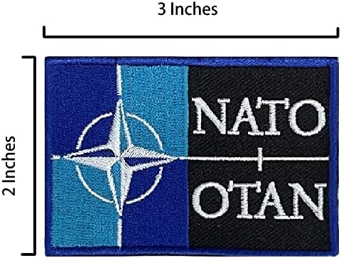A-One padrão da OTAN Patches de emblema tática + pino de lapela de bandeira da Lituânia, costure em patch para o exército