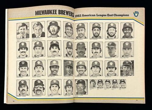 1982 Programa oficial de beisebol da World Series