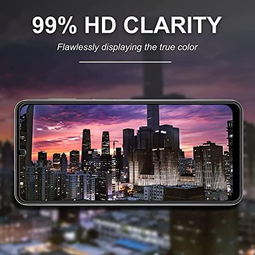 Pulson para o protetor de tela Samsung Galaxy A14 5G com 2 pacote de lentes de câmera, HD Clear Scratch resistente a bolhas de bolha 9H Duridade temperada vidro temperado