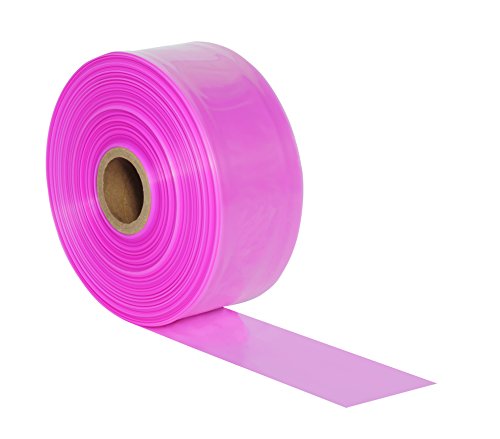 Rolo de tubulação poli anti -estática Aviditi, 5 x 1075 ', 4 mil, rosa - para sacos poli de tamanho personalizado para embalar