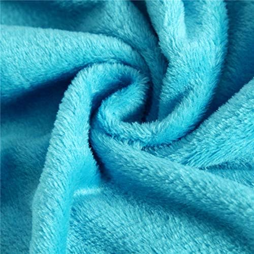 Zhiyuan Pluxus Fleece Chaple Tampa de travesseiro de travesseiro macio de 18 x 47 polegadas, azul -céu