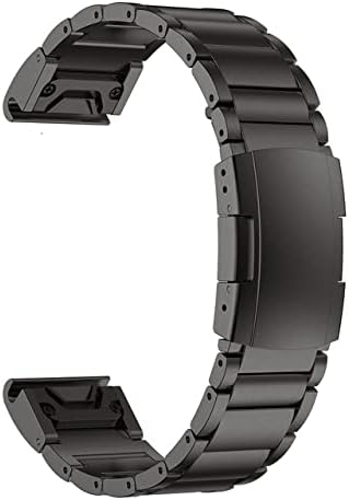 FACDEM 26 mm Quickfit Watch Band para Garmin epix/fenix 7x 7 solar 6x pro 5 5x mais/descida mk2i titânio metal tiras