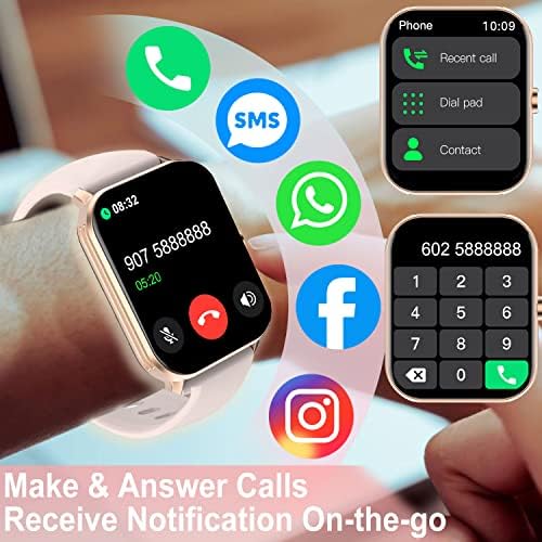 FACOI Couples Smart Watch For Men Mulheres - 2022 Mais recente Resposta SmartWatch Faça a chamada para homens compatíveis com telefones