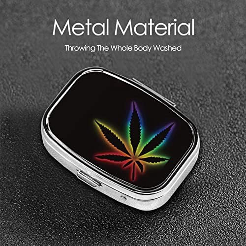 Mini Pils Box Pill Caixa de Munabis Mini Medic Metal Organizador de metal Travel Friendly Portable Pill Case