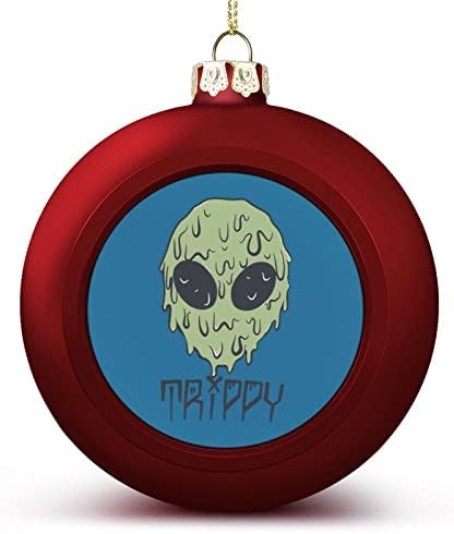 Tripppy Alien Christmas Balls Ornament Startproof For Charms Xmas Tree Holding Decoration