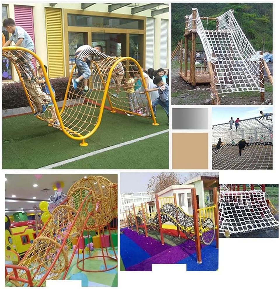 Rede de escalada Ouyoxi para crianças ao ar livre, rede de carga de playground, redes de segurança, rede de escalada
